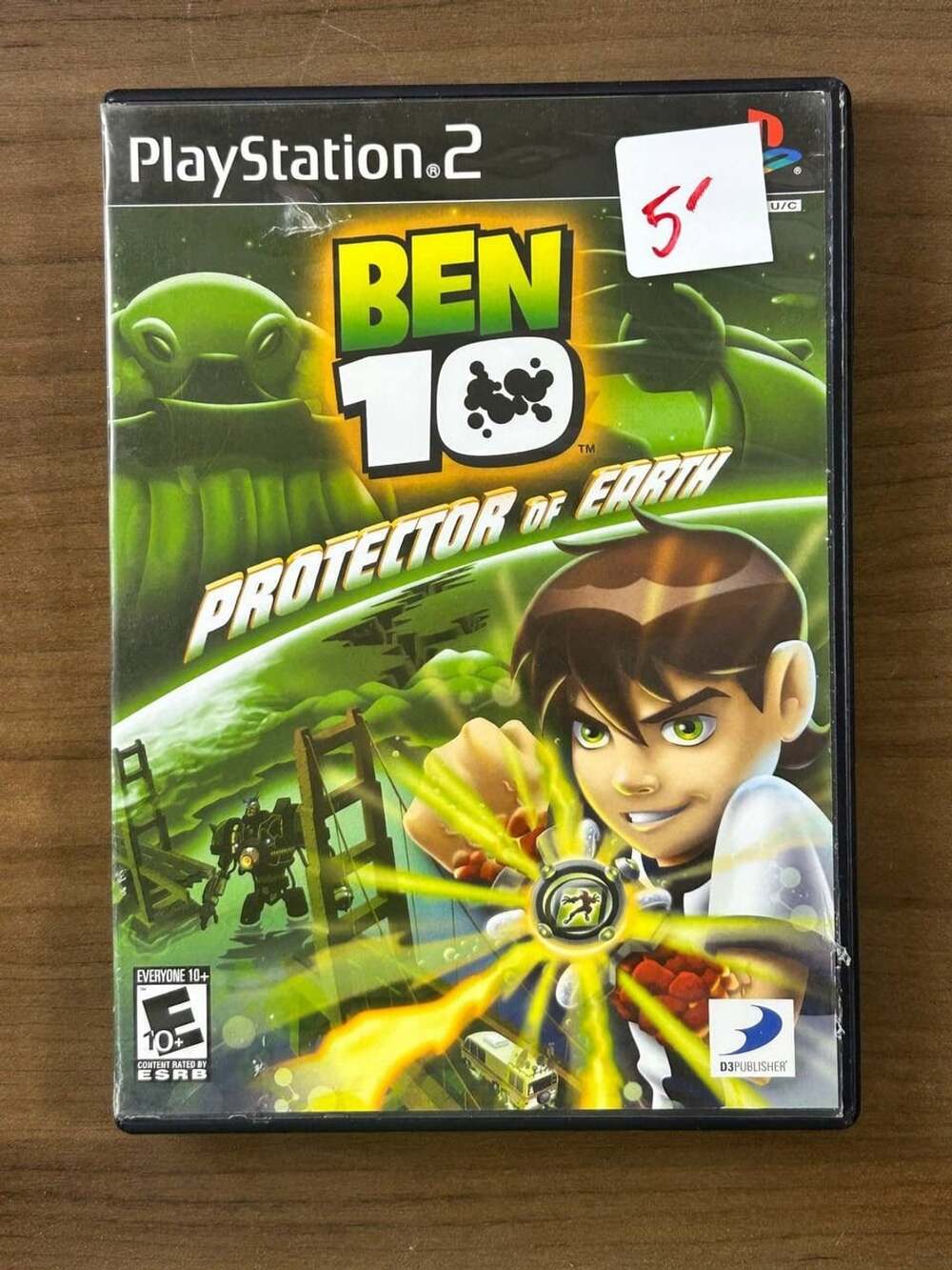 Ben 10 Protector of Earth Sony PlayStation 2 PS2 Disc Case & Manual NTSC-U/C